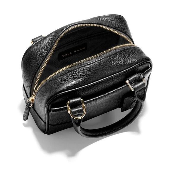 Cole Haan Beverly Mini Leather Satchel, Black - Picture 3 of 3